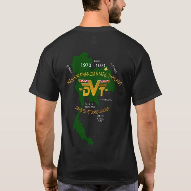 U. S. Militära thailändska funktionshindrade veter T Shirt (Baksida)