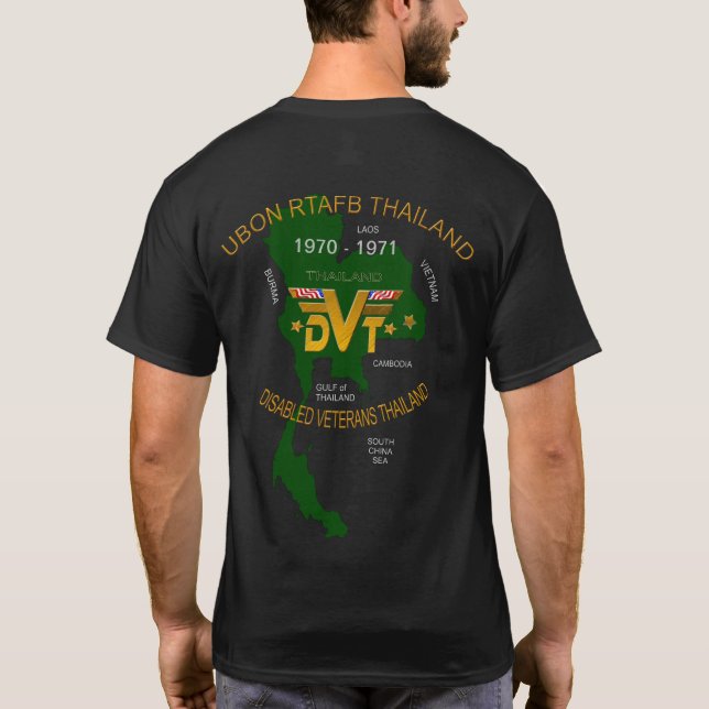 U. S. Militära thailändska funktionshindrade veter T Shirt (Baksida)