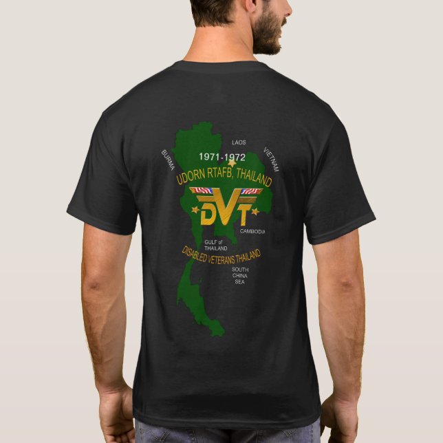 U. S. Militära thailändska funktionshindrade veter T Shirt (Baksida)