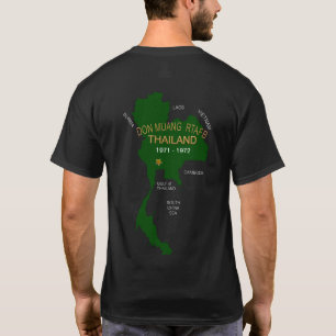 U. S. Militära thailändska veteraner Don Muang R T Shirt