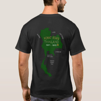 U. S. Militära thailändska veteraner Korat RTAFB T Shirt
