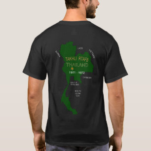 U. S. Militära thailändska veteraner Takhli RTAF T Shirt