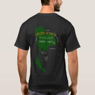 U. S. Militära thailändska veteraner Ubon RTAFB T Shirt