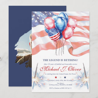 U.S. Military Retirement Invitation Inbjudningar