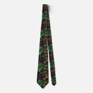 U.S. Military Woodland Camouflage Neck Tie Slips
