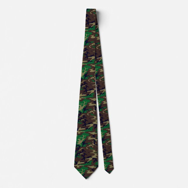 U.S. Military Woodland Camouflage Neck Tie Slips (Framsida)