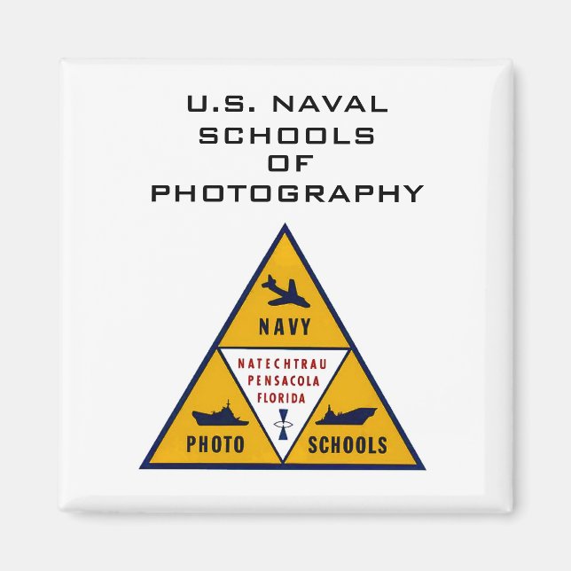 U.S. Naval Skolor of Photography (Färg) Magnet (Framsidan)