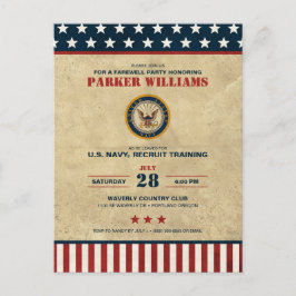 U.S. Navy Farewell Party - Recruit Training Vykort