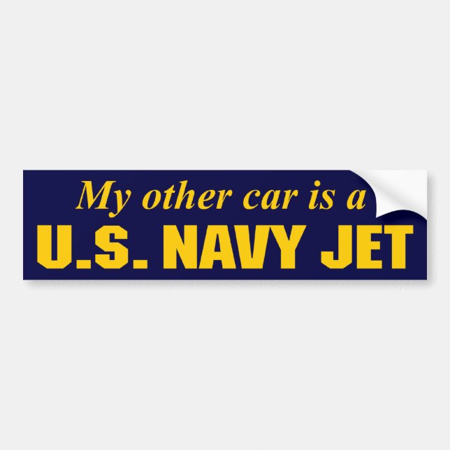 U.S. Navy Jet Bildekal (Framsidan)
