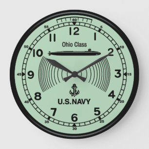 U.S. NAVY Klockimitation Stor Klocka