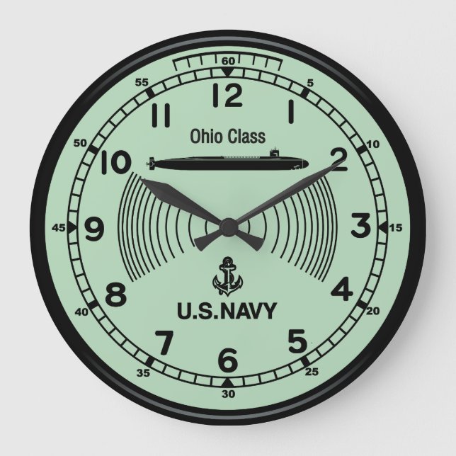 U.S. NAVY Klockimitation Stor Klocka (Framsida)