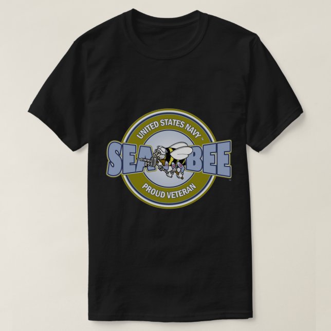 U.S. Navy Sea Bee Veteran   T Shirt (Design framsida)