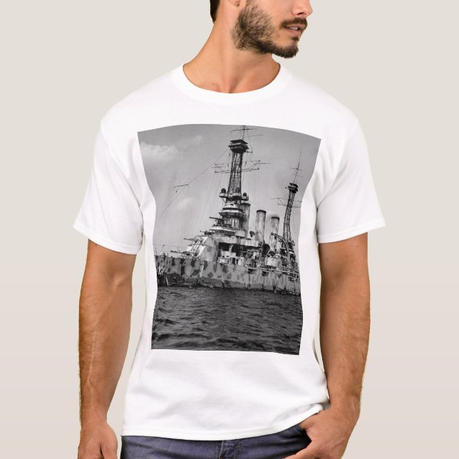 U.S. ny slagskepp - den in_War jerseyen avbildar Tee (Framsida)