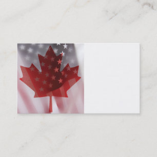 U.S. och Kanada flaggorvisitkort Visitkort