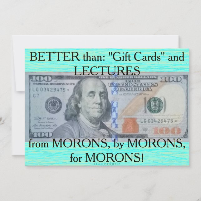 U.S. One Hundred Dollar Star Note Anteckningskort (Framsida)