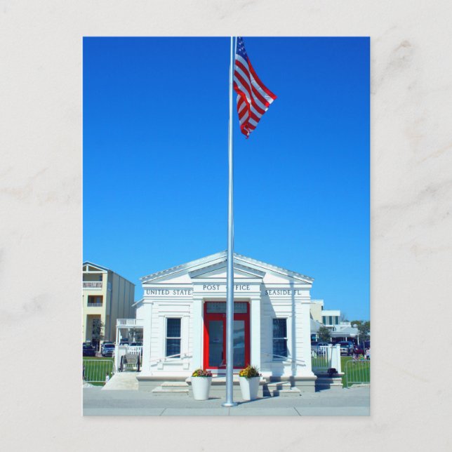 U.S. Post Office - Seaside, Florida Vykort (Framsida)