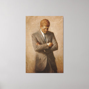 U.S. President John F. Kennedy av Aaron Shikler Canvastryck