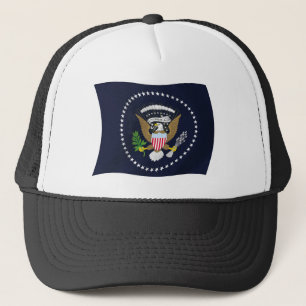 U.S. President Seal Flagga Hat Truckerkeps