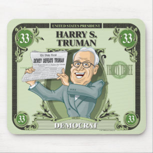 U.S. Presidenter Mousepad: #33 Harry S. Truman Musmatta
