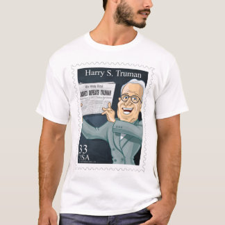 U.S. Presidentfrimärkeskjorta #33 Truman T Shirt