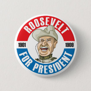 U.S. Presidentkampanjen knäppas: #26 Roosevelt Knapp