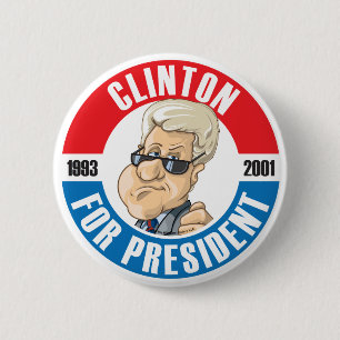 U.S. Presidentkampanjen knäppas: #42 Bill Clinton Knapp