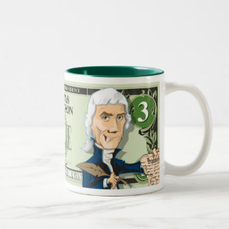 U.S. Presidentmuggsamling: #3 Jefferson Två-Tonad Mugg