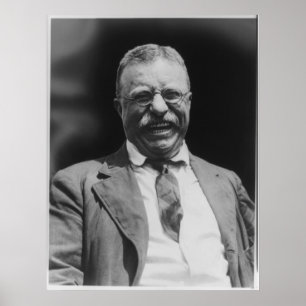 U.S. PresidentTheodore Teddy Roosevelt skratta Poster