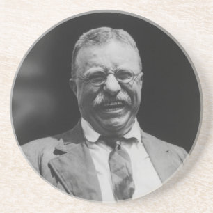 U.S. PresidentTheodore Teddy Roosevelt skratta Underlägg Sandsten