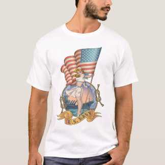 U.S. Retro skjorta för marin T Shirt