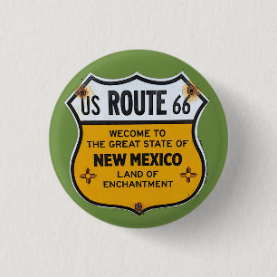 U.S. Route 66 New mexico Travel Pinback Knapp