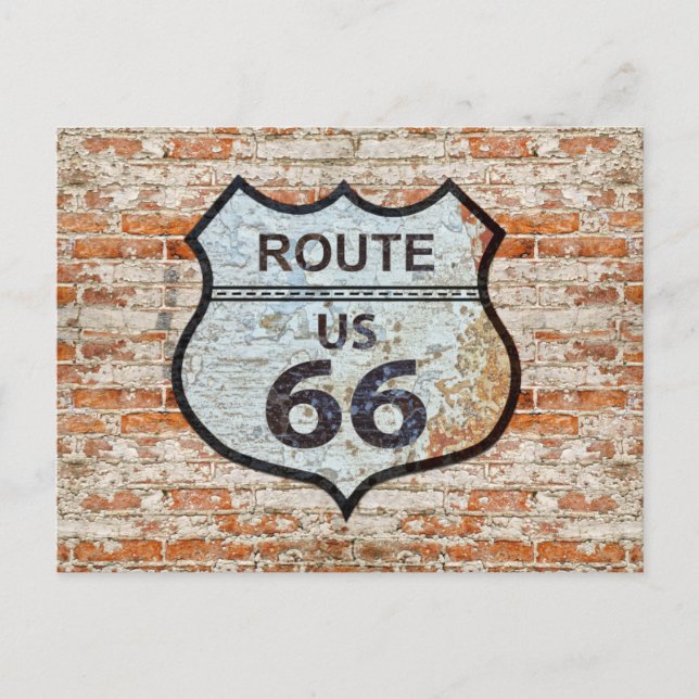 U.S. Route 66 Travel Vykort (Framsida)
