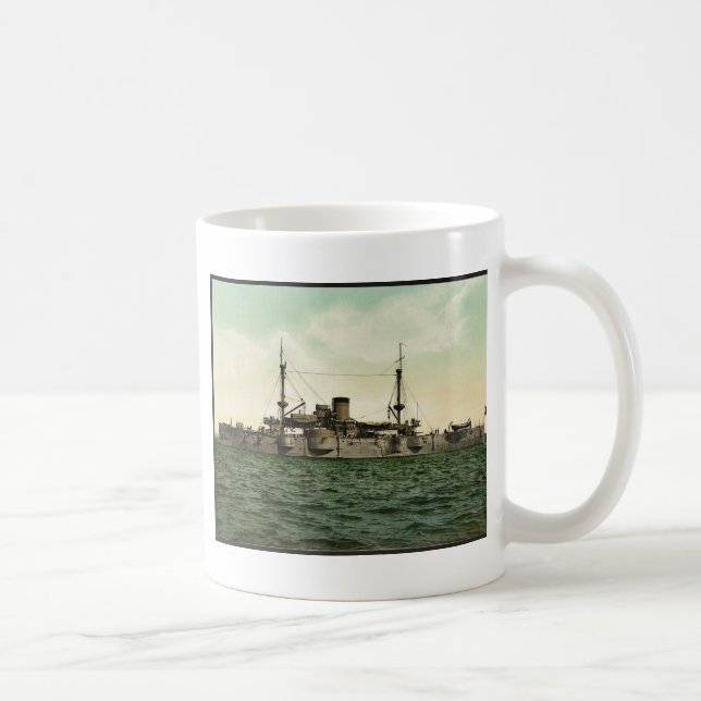 U.S.S. "Texas" klassiker Photochrom Kaffemugg (Höger)