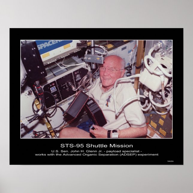 U.S. Senator John H. Glenn Poster (Framsidan)