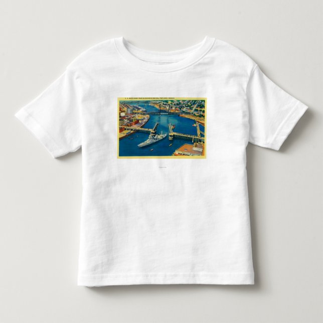 U.S. Slagskeppbortgång till och med Portland T-shirt (Framsida)