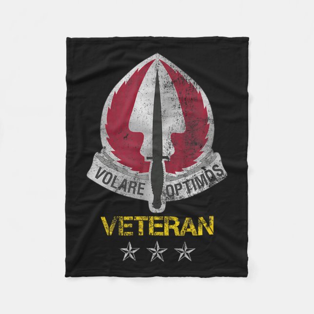 U.s Special Operations Aviation Command Veteran Ve Fleecefilt (Framsidan)