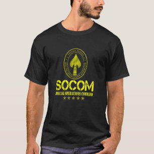 U.S Special Operations Command SOCOM Patriotisk Ve T Shirt