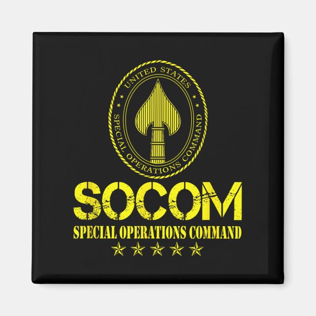 U.s Speciell Operations Command Socom Patriotic Ve Magnet (Framsidan)