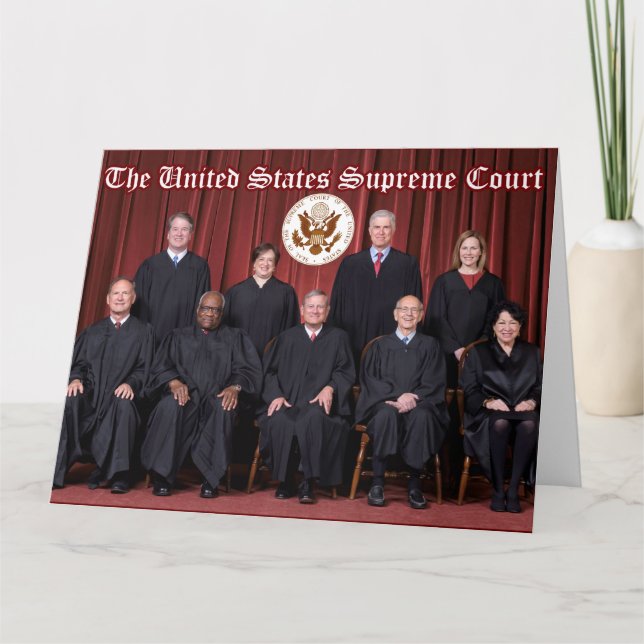 U.S. Supreme Court Justices 2021 - Seal on Back Ca Kort (Framsida)