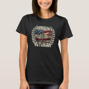 U S Ubåtar Veteran Tjänst Militär Patriotisk T Shirt
