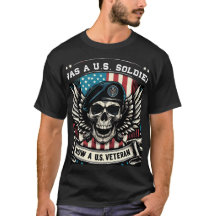 "U.S. Veteran" Patriotisk T-Shirt