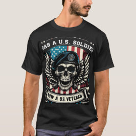 "U.S. Veteran" Patriotisk T-Shirt