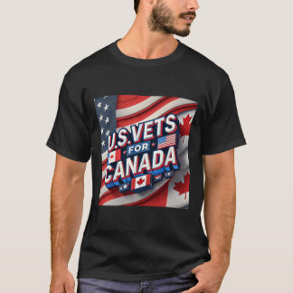U.s. Vets For Canada Brothers In Arms Sticker T Shirt