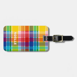 U.S. Virgin Islands Flag, Madras Bagagebricka