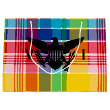 U.S. Virgin Islands Flagga (Black), Madras