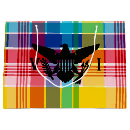 U.S. Virgin Islands Flagga (Black), Madras