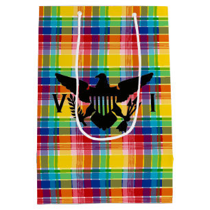 U.S. Virgin Islands Flagga (Black), Madras