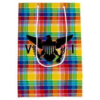 U.S. Virgin Islands Flagga (Black), Madras