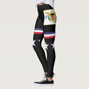 U.S. Virgin Islands flagga Leggings