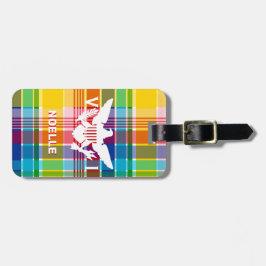 U.S. Virgin Islands Flagga, Madras Bagagebricka